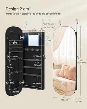 Espelho com armario para portas Casa & Lazer