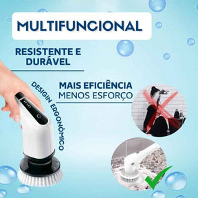 Escovão Elétrico para Limpeza Multiuso 7 em 1 - eFlix