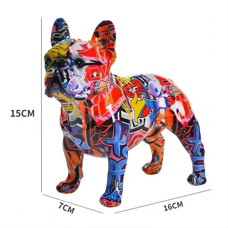 Escultura em Resina Bulldog Francês - eFlix